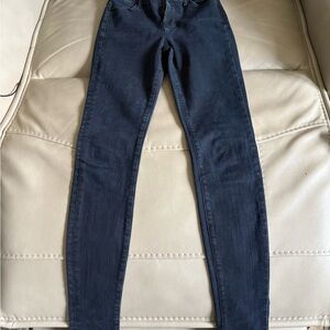 J Brand Blue Skinny Jeans with Tapered Legs